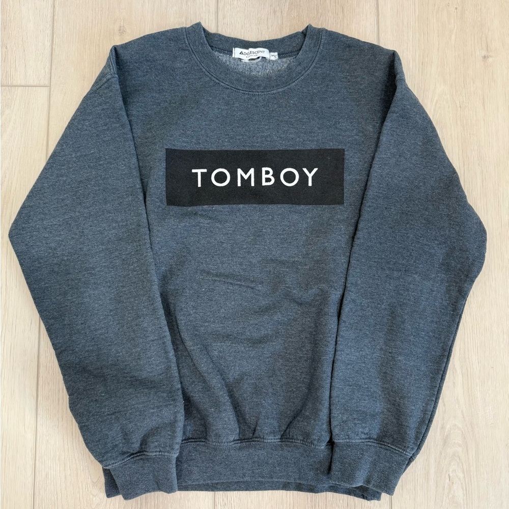 Asos Gray Crewneck Sweater womens size S